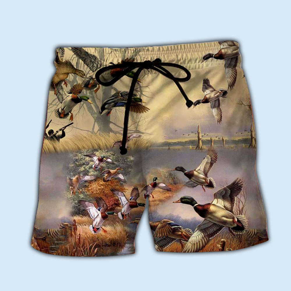Vintage Wild Duck Outdoor Style – Beach Short