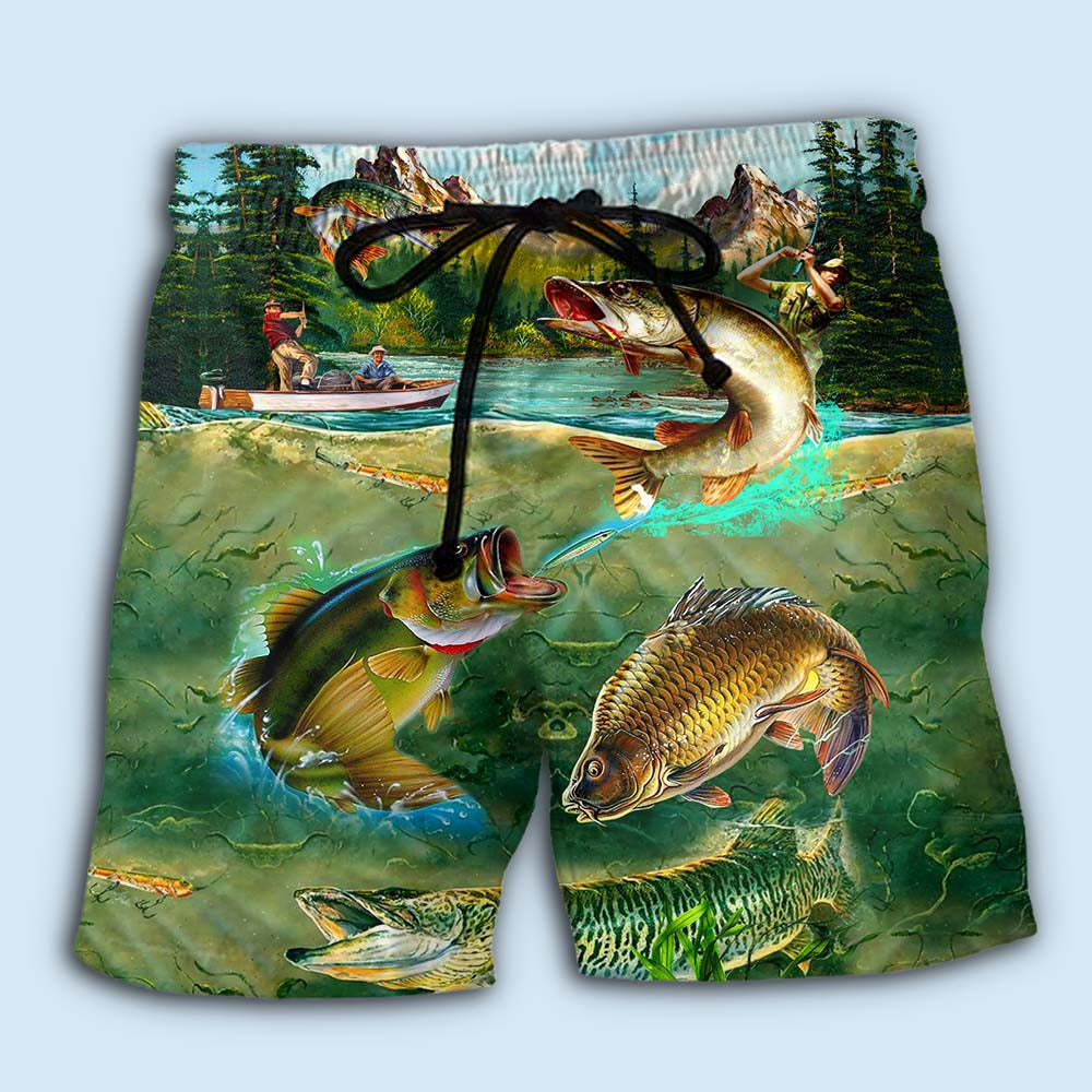 Fresh Wild Moutain Fishing - Beach Short-Owl Ohh