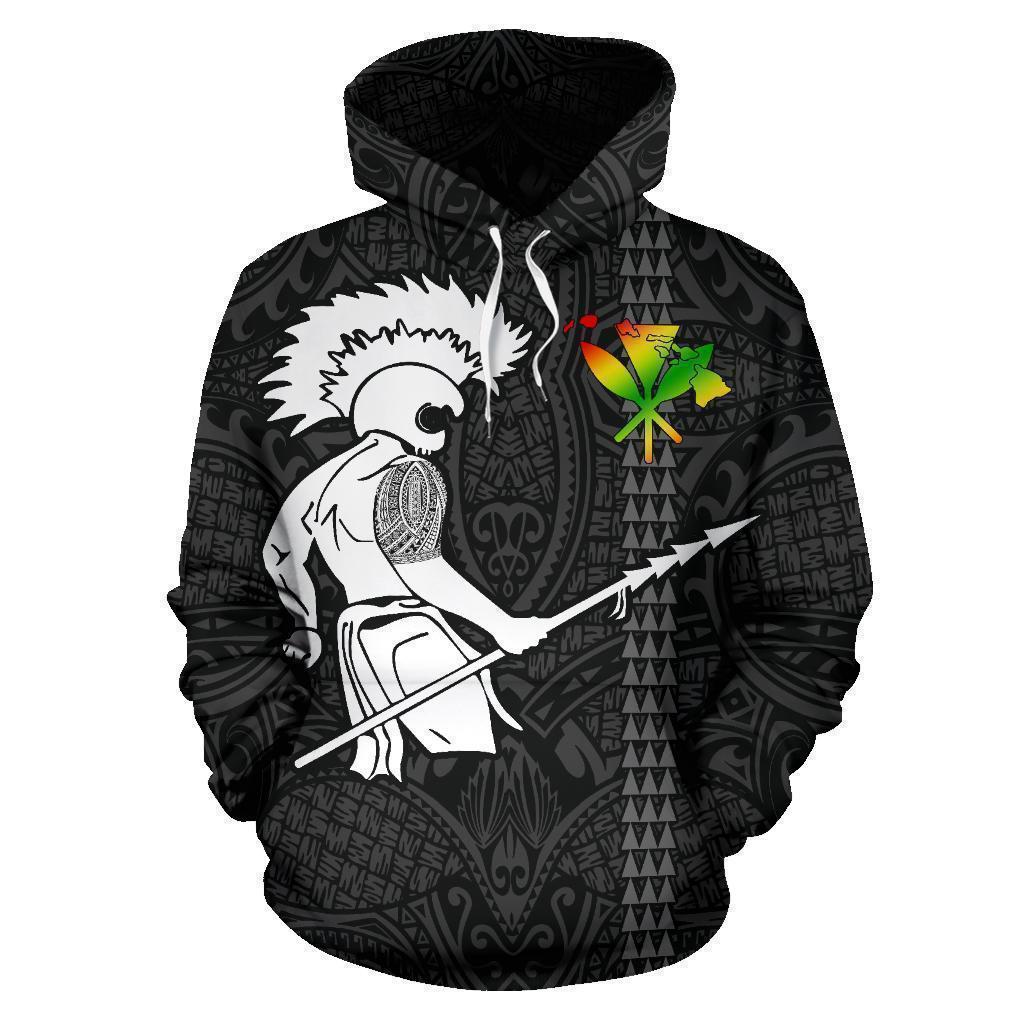 Hawaiian Warrior Tattoo Art - 3D Hoodie