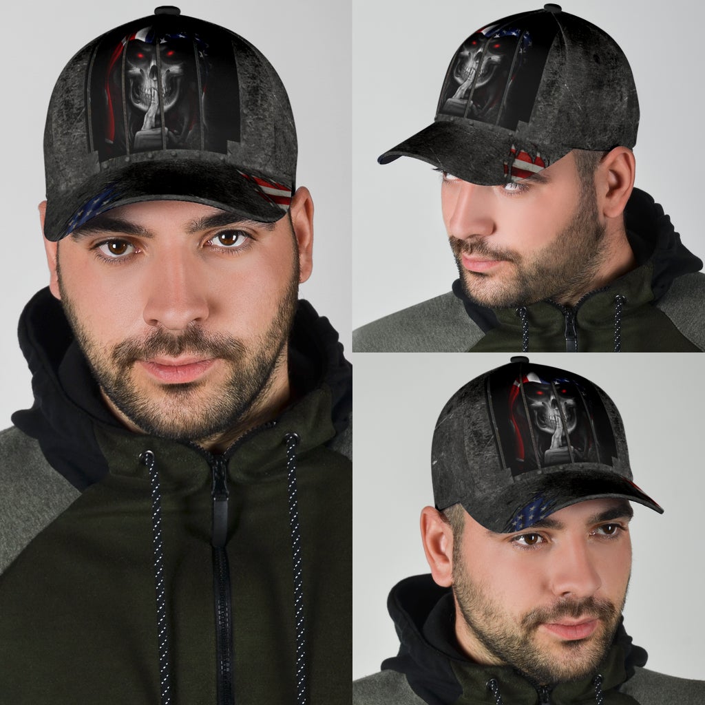 Shhh Silent Skull American Style – Classic Cap