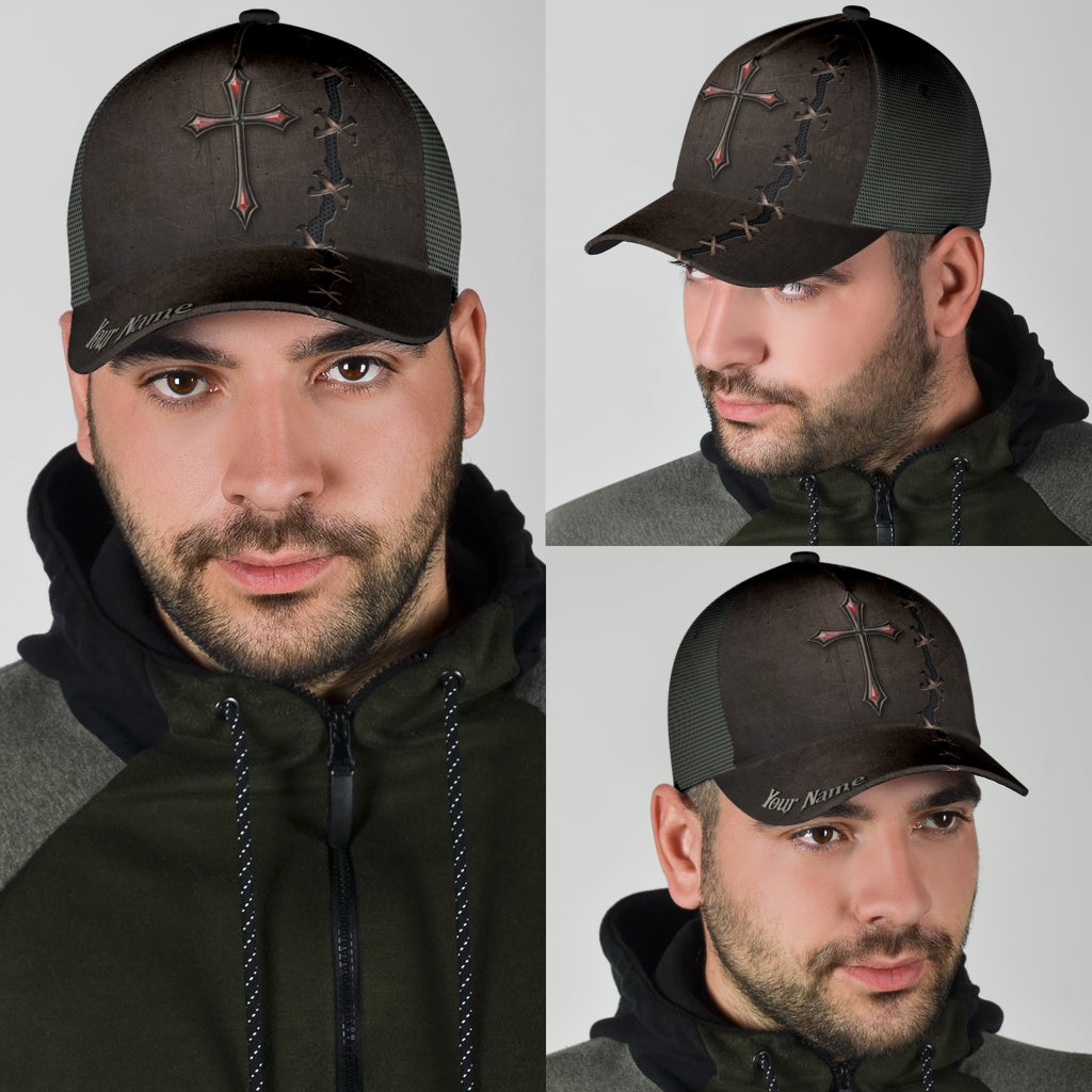 Custom Faith Cross Metal Tear – Classic Cap