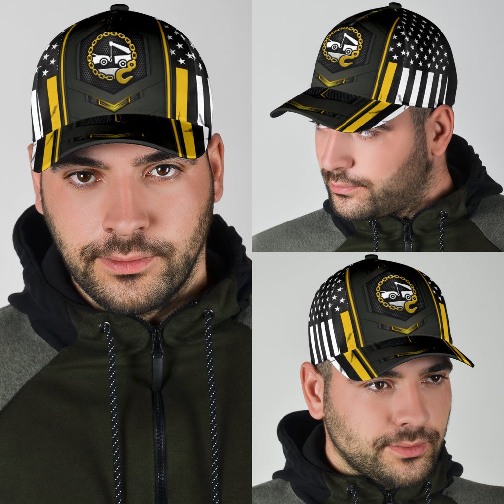 Tow Truck Yellow Flag Carbon American – Classic Cap