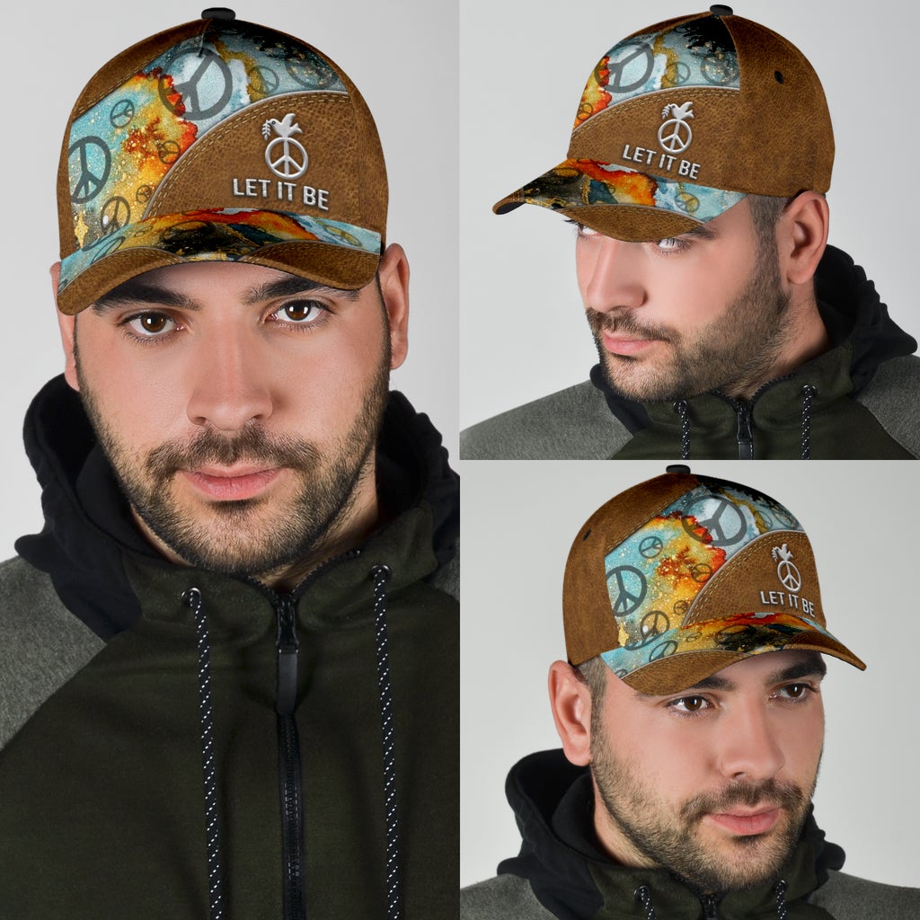 Hippie Let It Be Happy Peace Style – Classic Cap