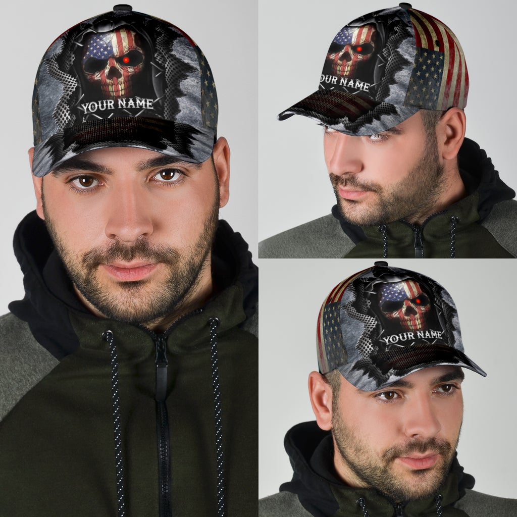 Custom Skull American Crack – Classic Cap