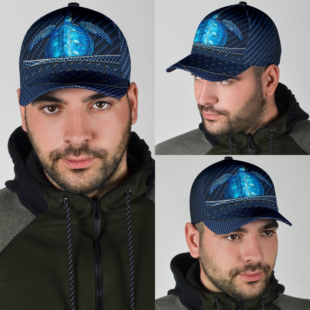 Sea Turtle Carbon Pattern – Classic Cap