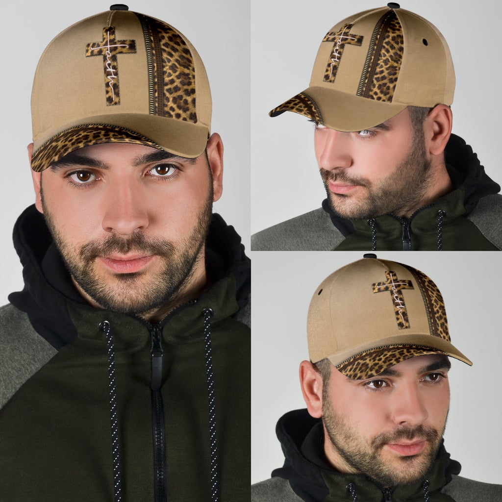 Leopard Faith Cross – Classic Cap