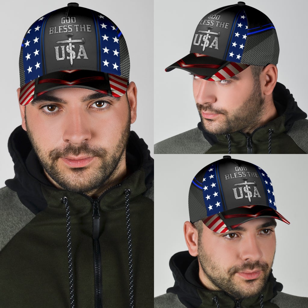 God Bless The USA Patriot Faith Style – Classic Cap