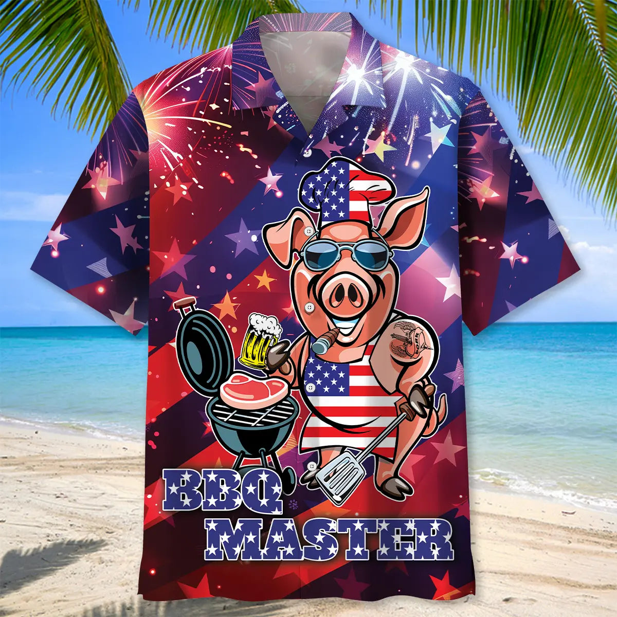 Funny BBQ Master 4th Of July Hawaiian Shirt