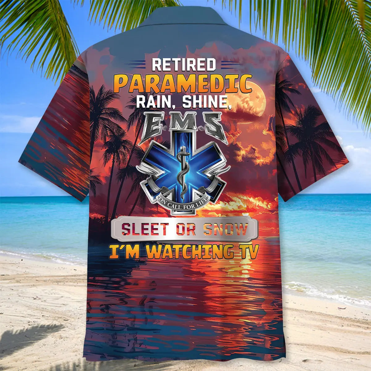 Funny EMS Retirement Hawaiian Shirt
