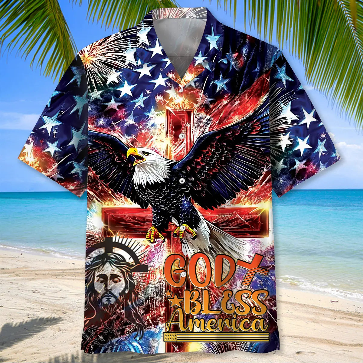 God Bless America Hawaiian Shirt