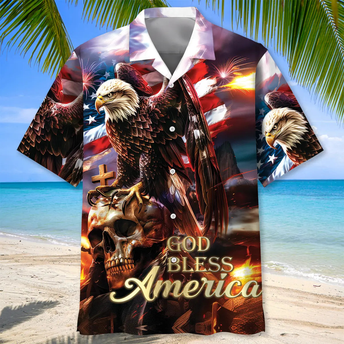 God Bless America Hawaiian Shirt