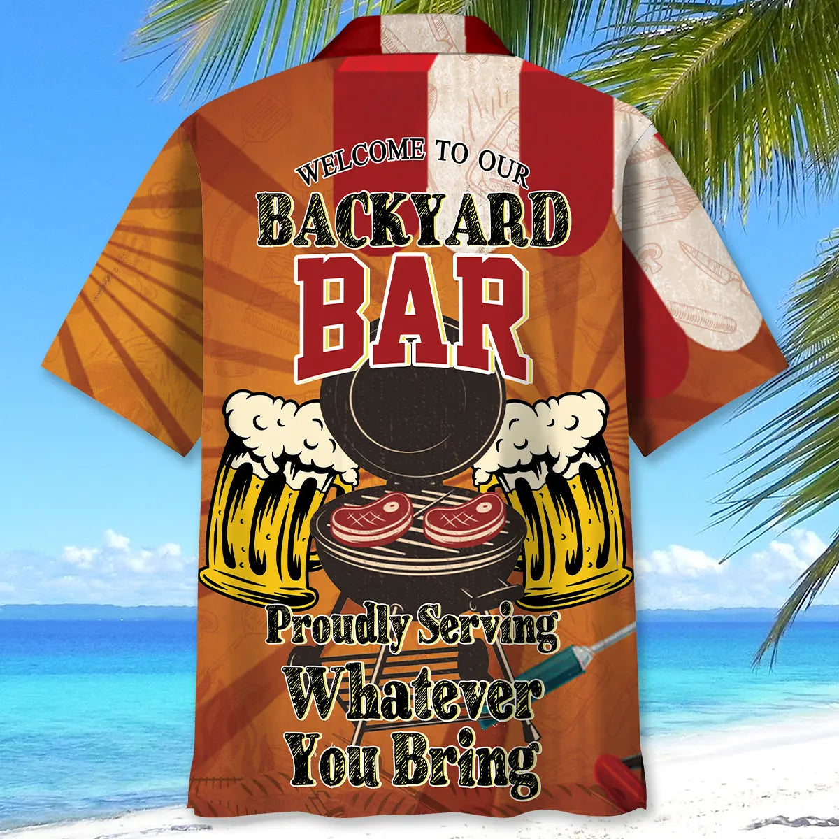 Grill Master Well Comeback To Our Backyard Bar Proud Hawaiian Shirt