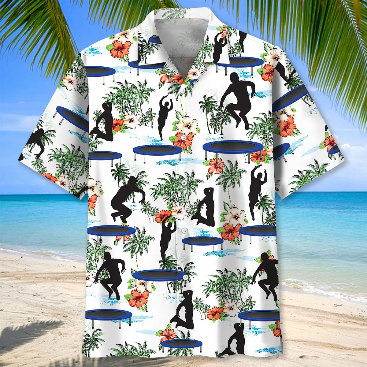 Happy Jump Trampoline Hawaiian Shirt