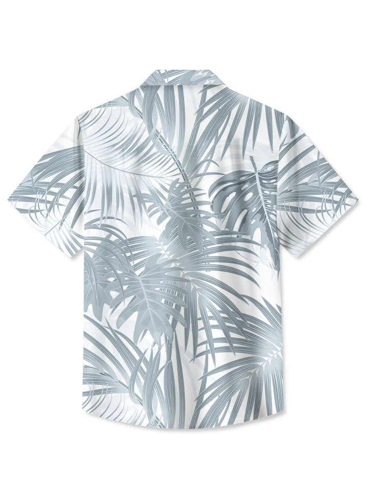 Hawaiian Beach Tropical Leaves Floral Hawaiian Shirt