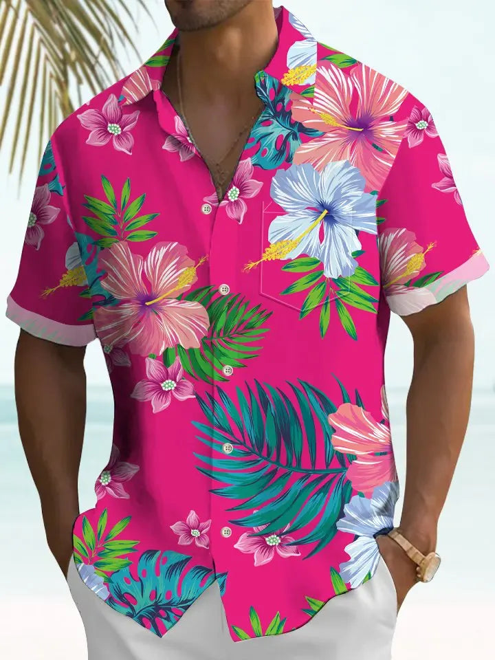 Hawaiian Tropical Floral Hawaiian Shirt
