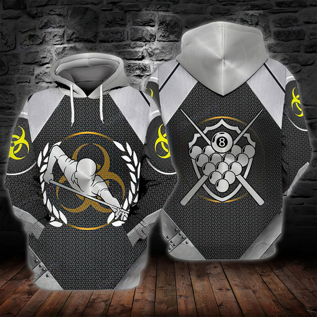 Billiard Silver Love Art – 3D Hoodie