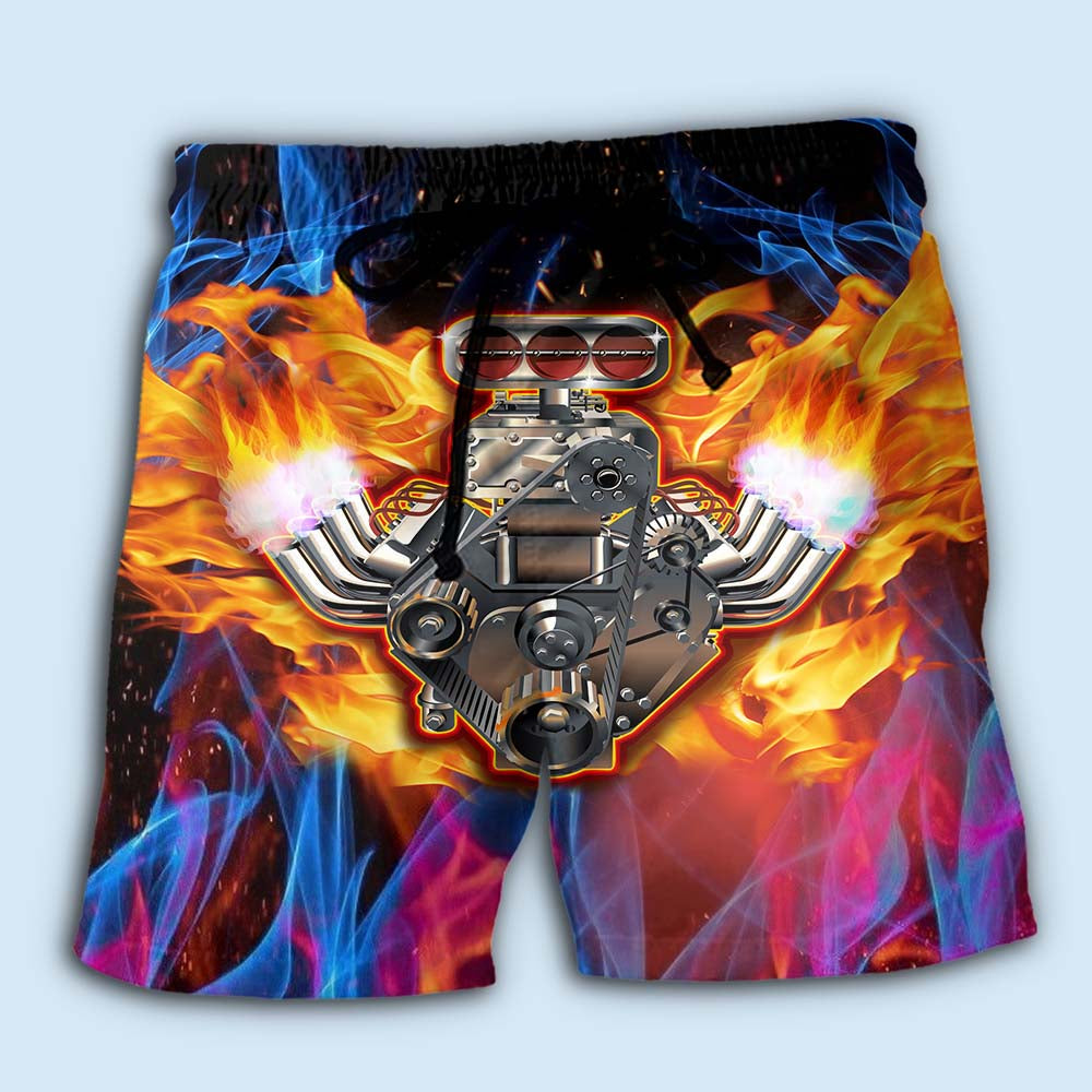 Fire Power Hot Rod Style – Beach Short