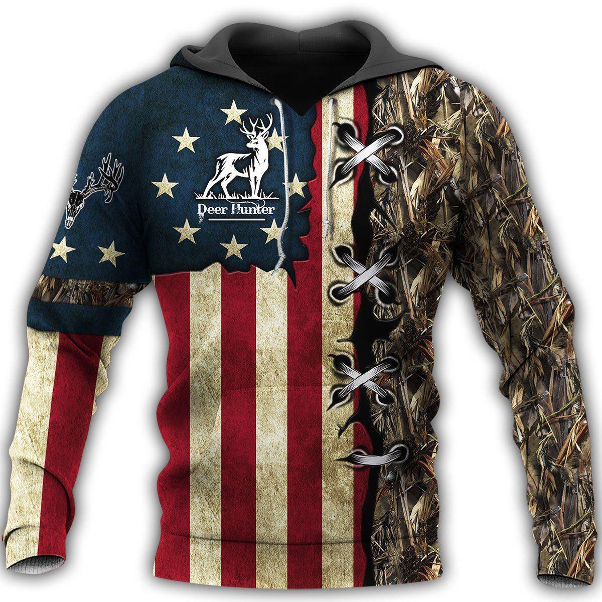 Hunting Deer America Limited Art - 3D Hoodie