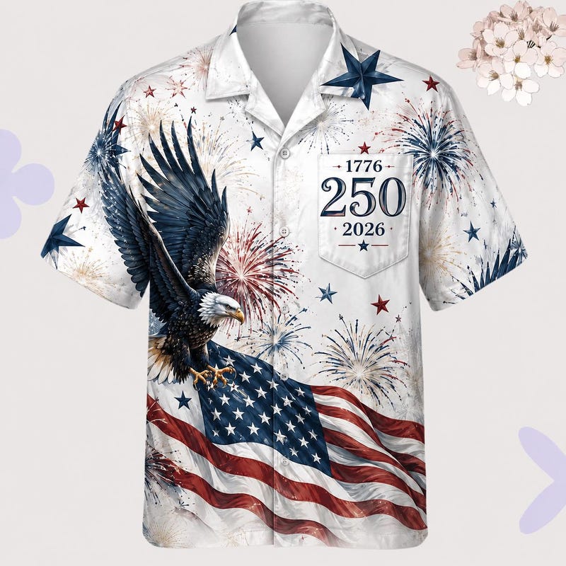 America 250th Anniversary 250 Years Freedom Hawaiian Shirt