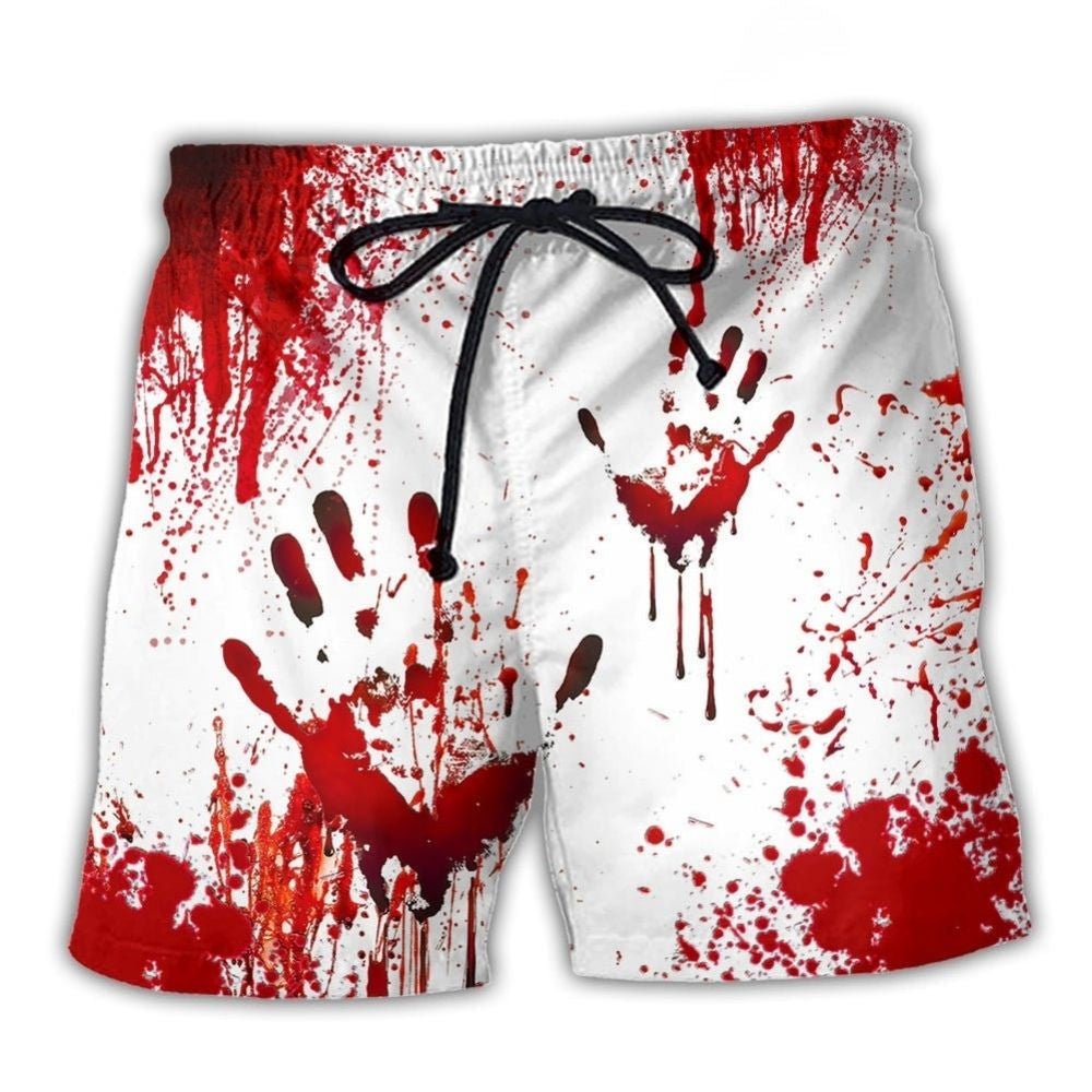 Halloween Clown Scary Haunted Design – Beach Short