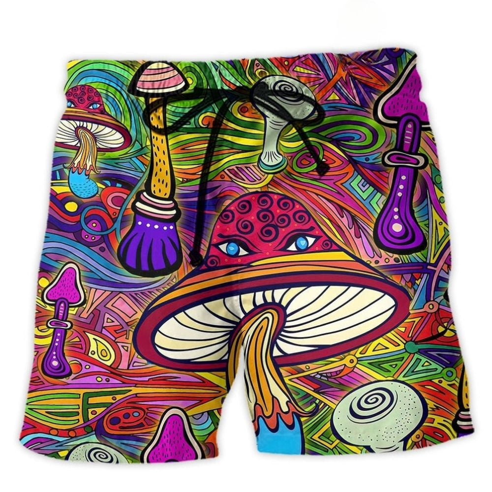 Hippie Hypnotizing Mushroom - Beach Short