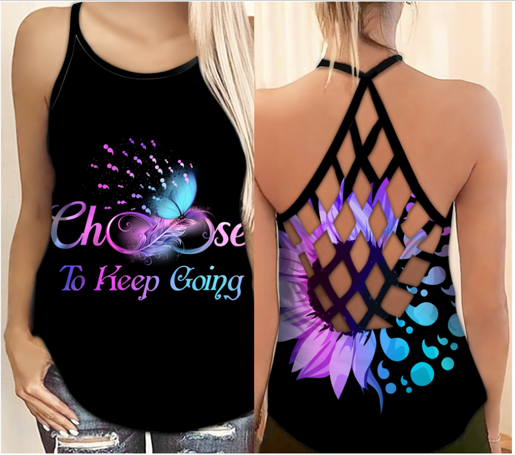 Suicide Awareness Choose To Keep Going – Hollow Tank Top
