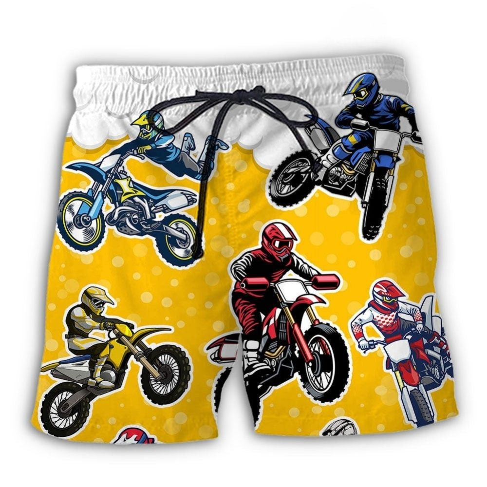 Beer Motocross Style Lover – Beach Short
