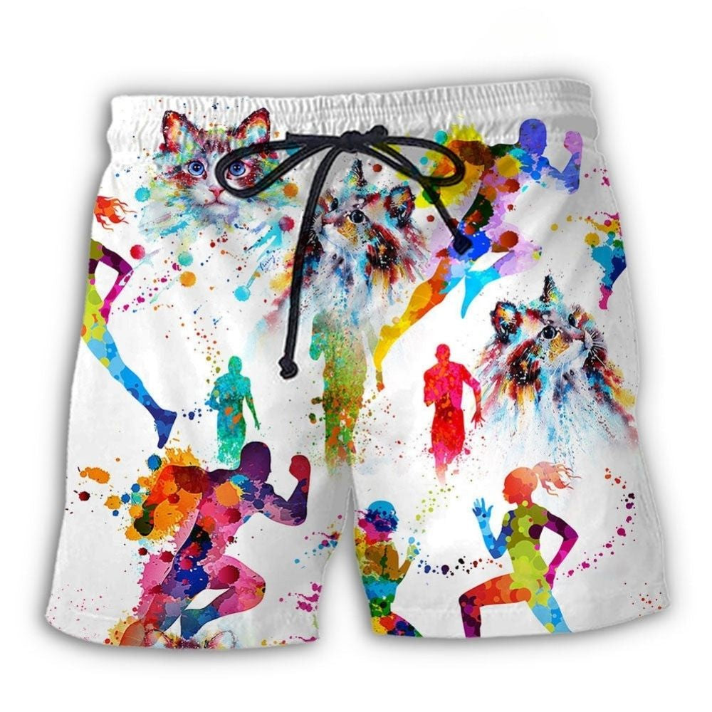 Cat Running Lover – Beach Short