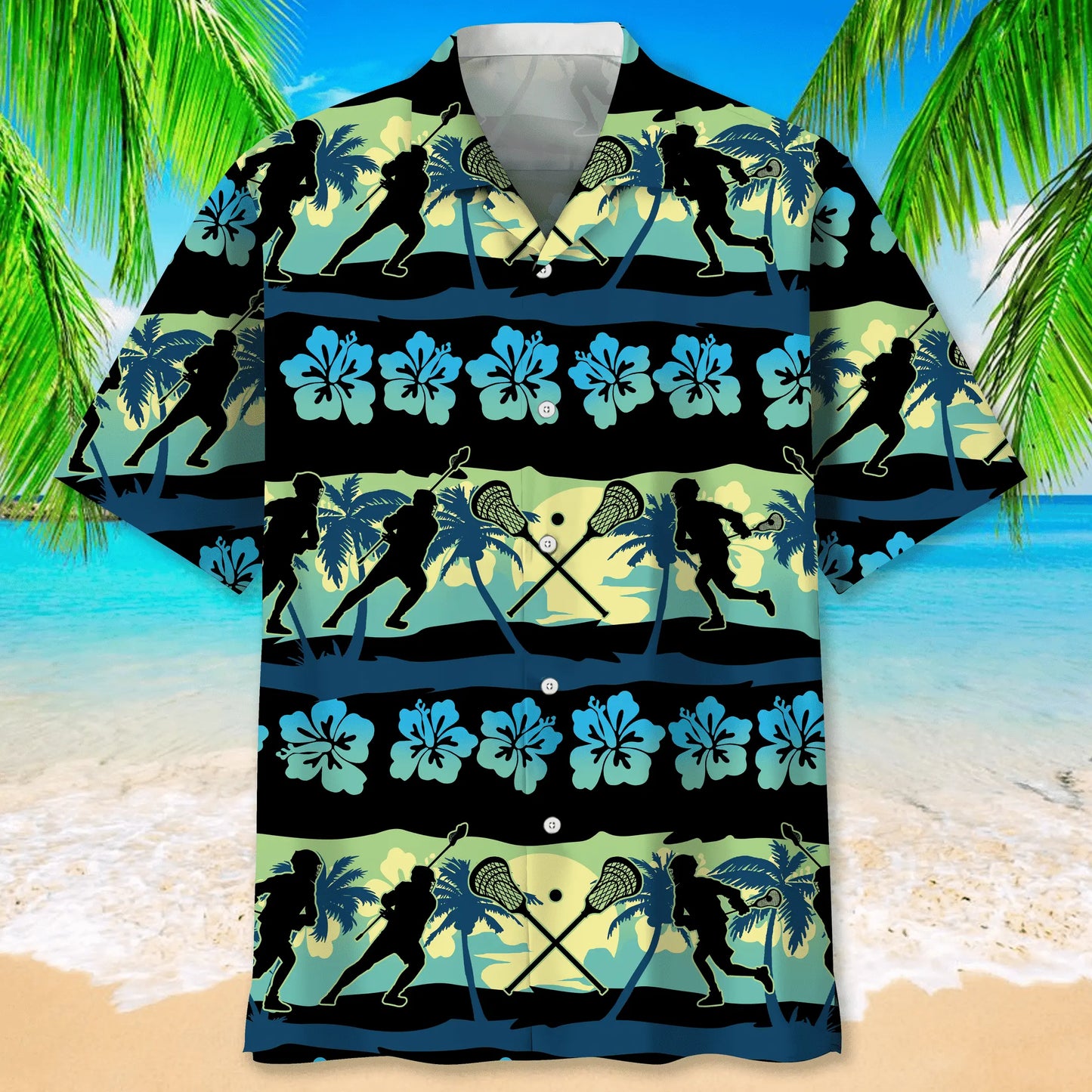Lacrosse Nature Beach Hawaiian Shirt