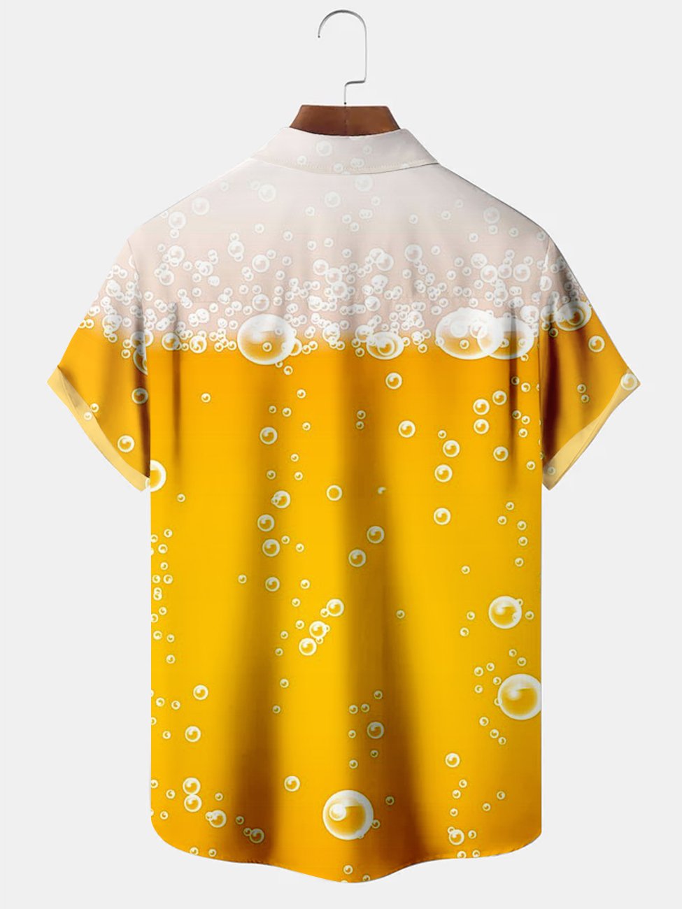 Men's Beer Printing Casual Hawaiian Shirt