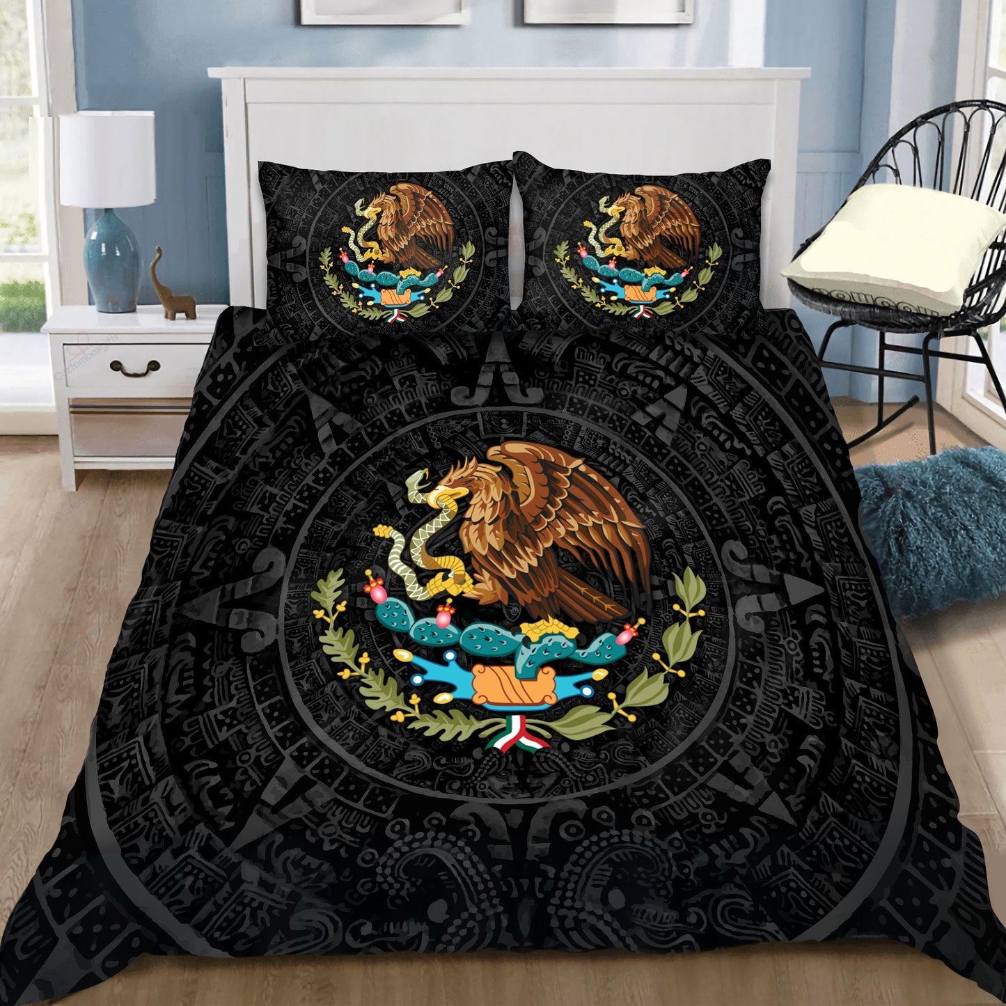 Mexican Aztec Tribal Bedding Cover For Southwestern Bedroom Decor