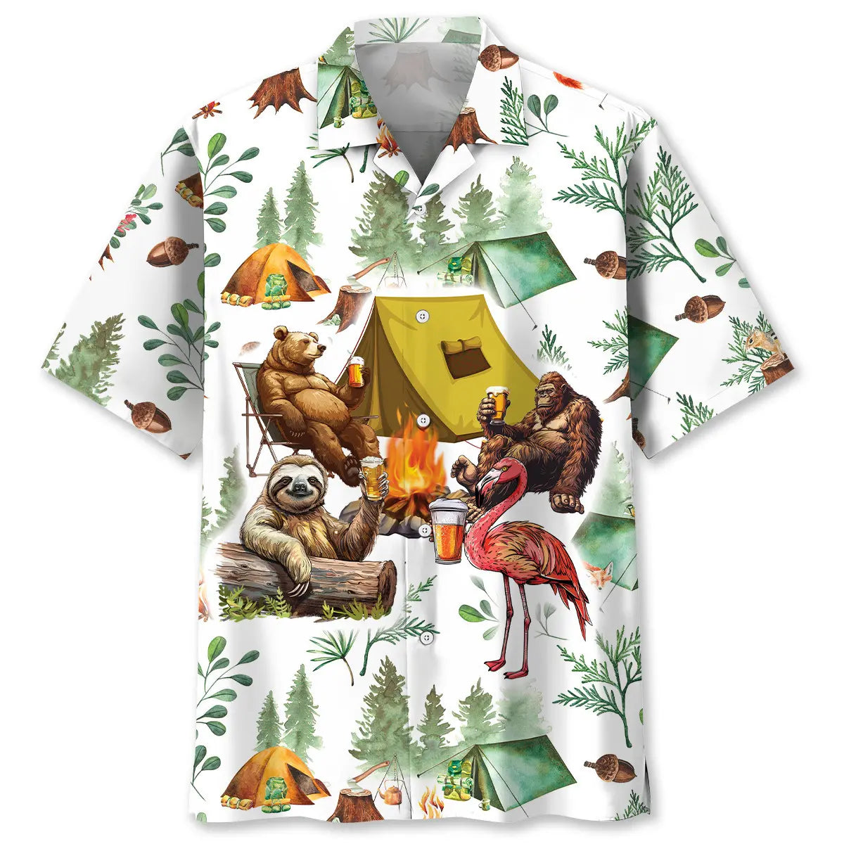My Camping Friends Have A Drinking Problem Hawaiian Shirt