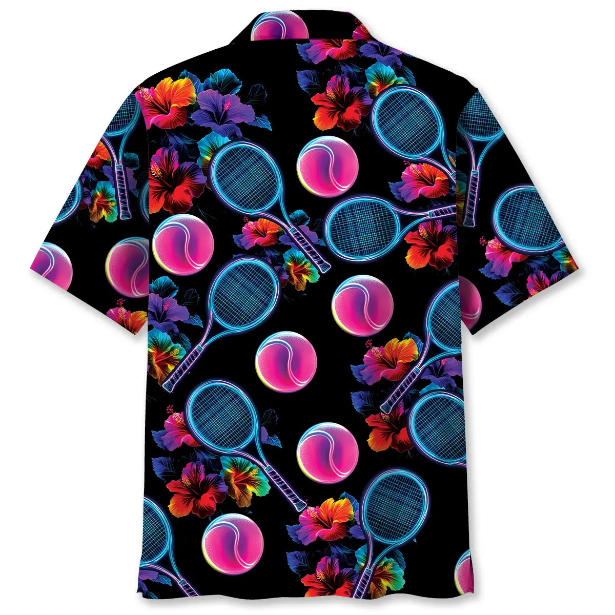 Neon Tennis Tropical Hawaiian Shirt