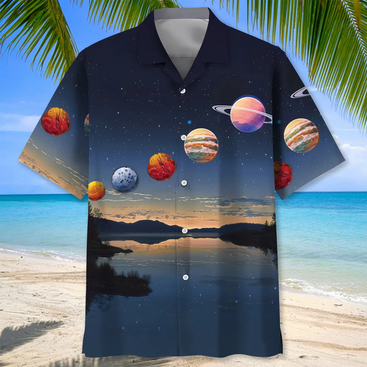 Planets Line Up Hawaiian Shirt