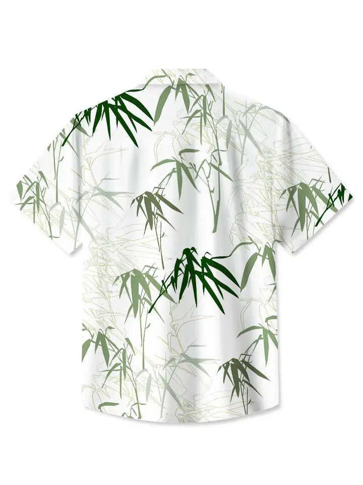 Plant Bamboo Commute Casual Vacation Hawaiian Shirt