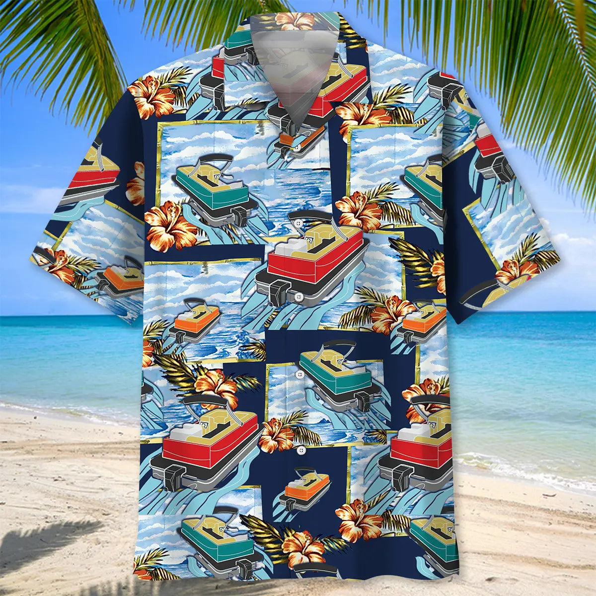 Pontoon Vintage Hawaiian Shirt