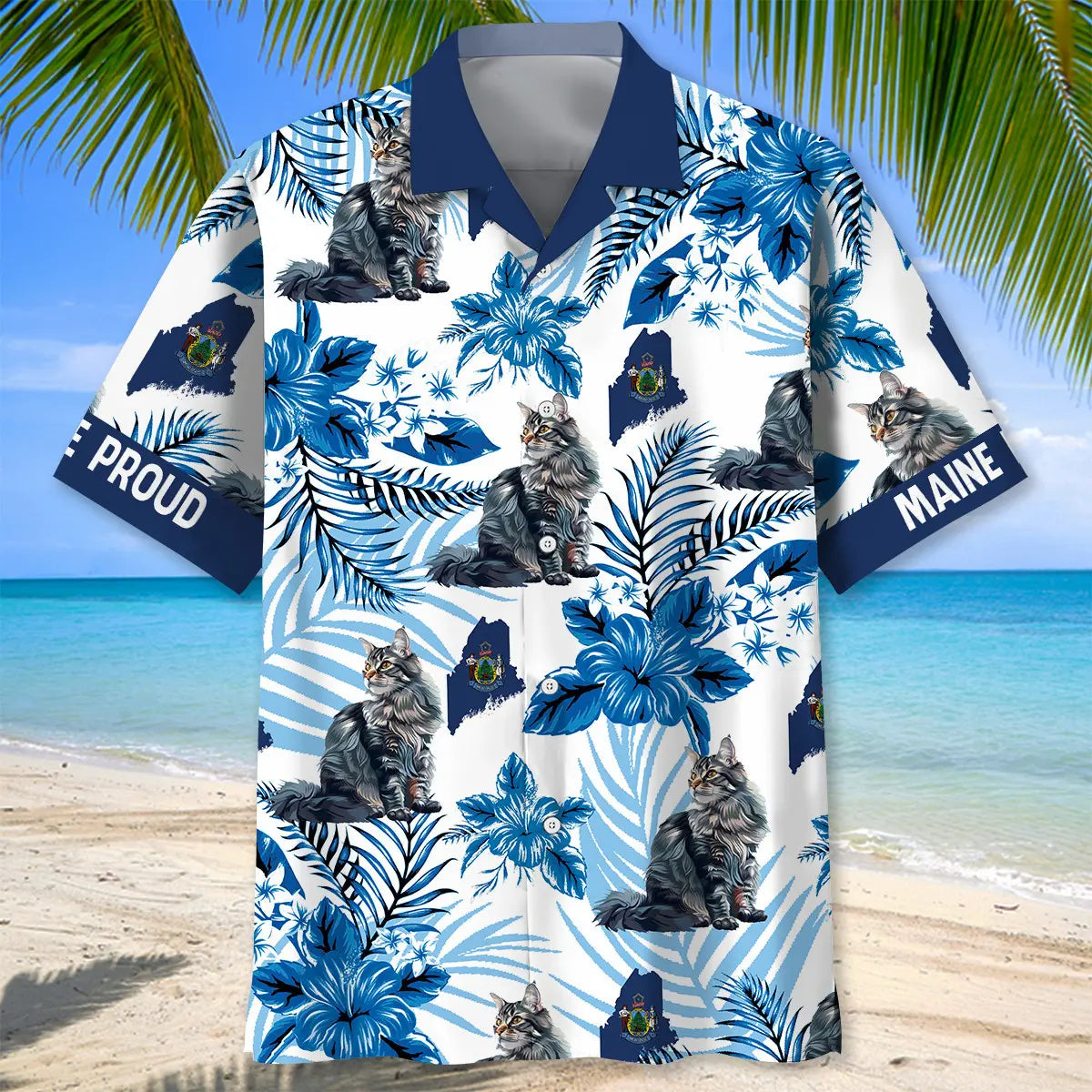 Proud Maine State Hawaiian Shirt