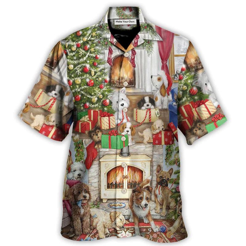 Christmas Dog Lover Merry Lovely Xmas - Hawaiian Shirt - Reefox