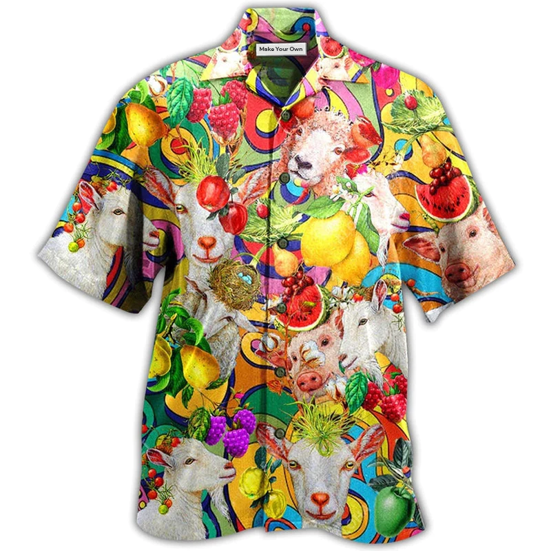 Hawaiian Shirt / Adults / S Farm Animals Awesome Family - Hawaiian Shirt - Reefox