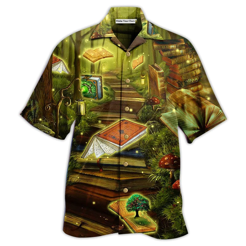 Hawaiian Shirt / Adults / S Book Magic Fly Mysterious World - Hawaiian Shirt - Reefox