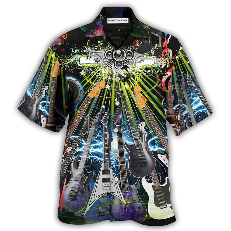 Hawaiian Shirt / Adults / S Guitar Life With Guitar - Hawaiian Shirt - Reefox