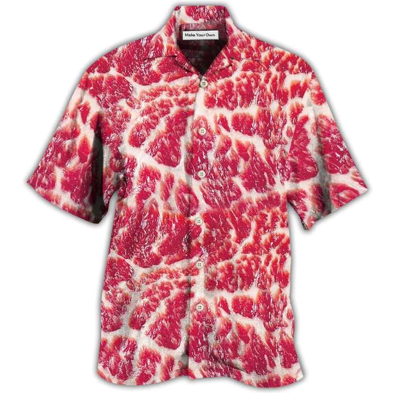 Food Raw Meat Style Funny - Hawaiian Shirt - Reefox