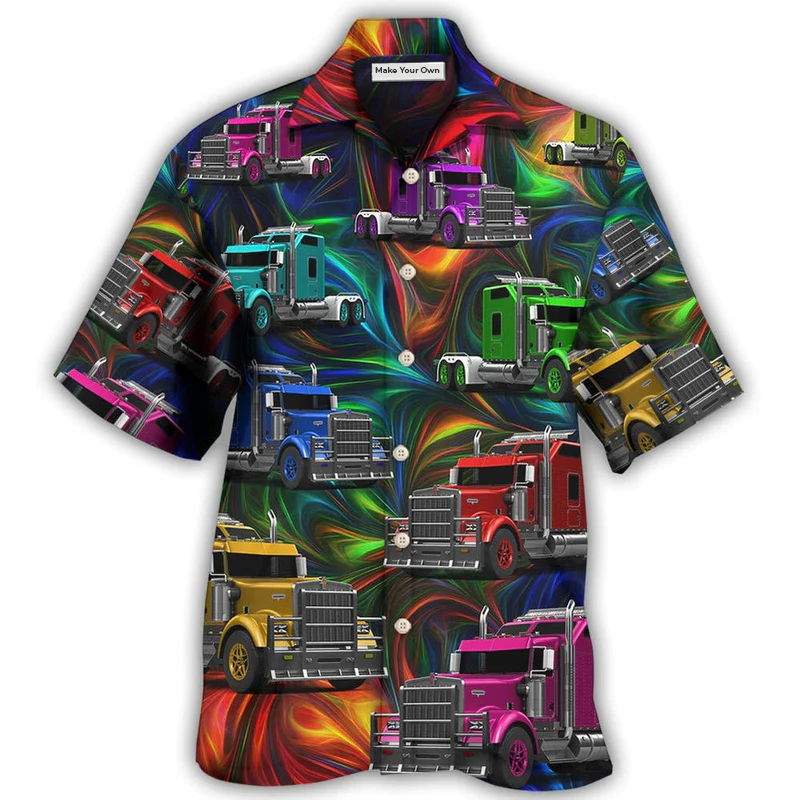 Hawaiian Shirt / Adults / S Truck Amazing Colorful Life - Hawaiian Shirt - Reefox