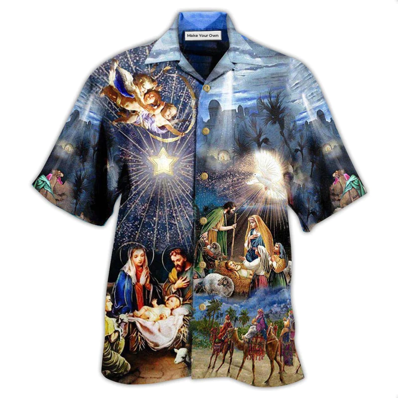 Hawaiian Shirt / Adults / S Jesus The Day Of Glory - Hawaiian Shirt - Reefox