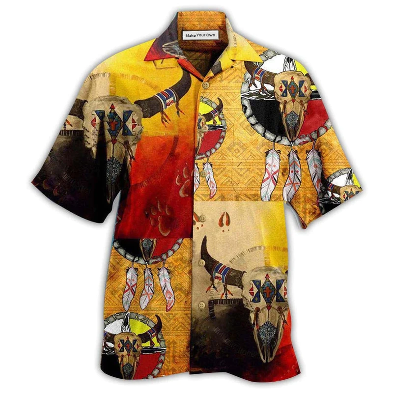 Hawaiian Shirt / Adults / S Native American Medicine Wheel Cool - Hawaiian Shirt - Reefox