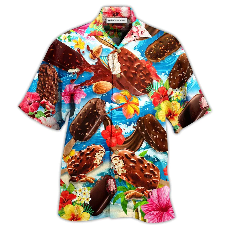 Hawaiian Shirt / Adults / S Ice Cream Love It Hot Summer - Hawaiian Shirt - Reefox