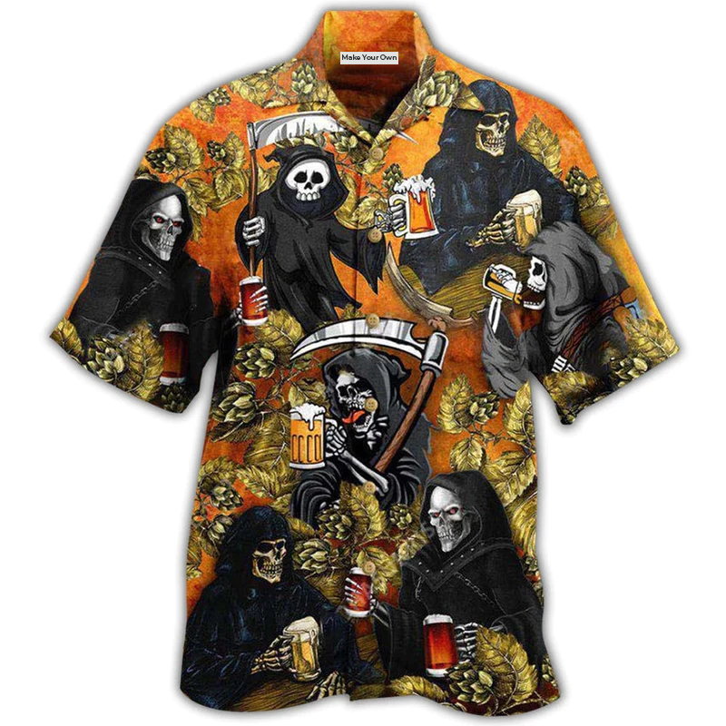 Hawaiian Shirt / Adults / S Beer Relax I Am Just Here For The Beer - Hawaiian Shirt - Reefox