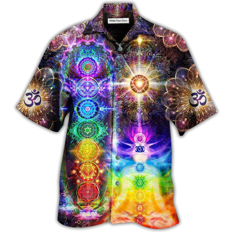 Hawaiian Shirt / Adults / S Yoga Mind And Soul In A Harmony Chakra - Hawaiian Shirt - Reefox