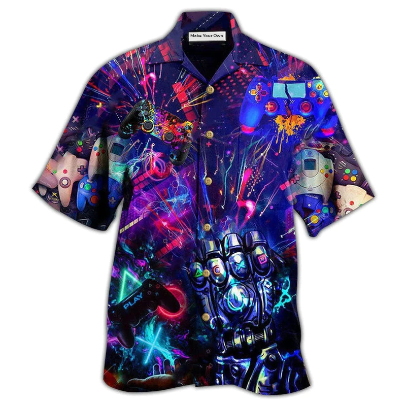 Hawaiian Shirt / Adults / S Game Magical Video Game World - Hawaiian Shirt - Reefox