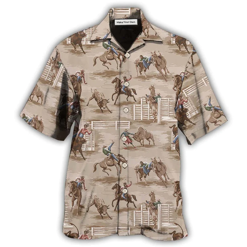 Hawaiian Shirt / Adults / S Horse Style Lover Play - Hawaiian Shirt - Reefox